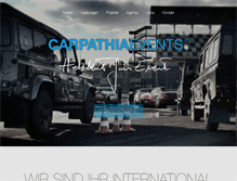 Tablet Screenshot of carpathia-events.de